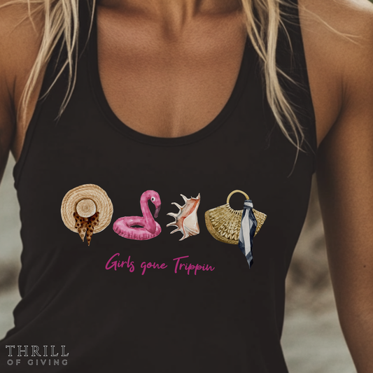 Girls Gone Trippin Racerback Tank Top
