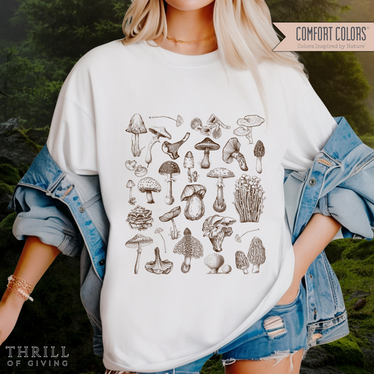 Vintage X-ray Mushroom T-shirt