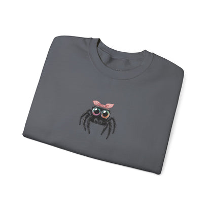 Pink Bow Jumping Spider Sweatshirt