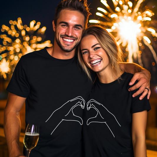 Millennial Half Heart Hands Shirt [left]