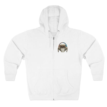 Jumping Spider Zip Hoodie - Spiders & Coffee