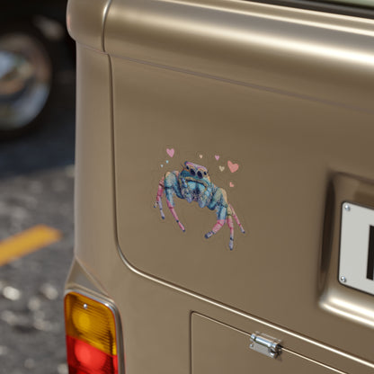 Colorful Spider Love - Fun Die-Cut Sticker