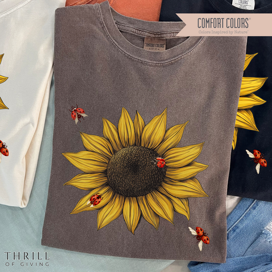 Sunflower & Ladybugs T-shirt