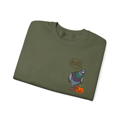 Boo Pigeon Unisex Sweatshirt - Halloween City Bird Sweatshirt