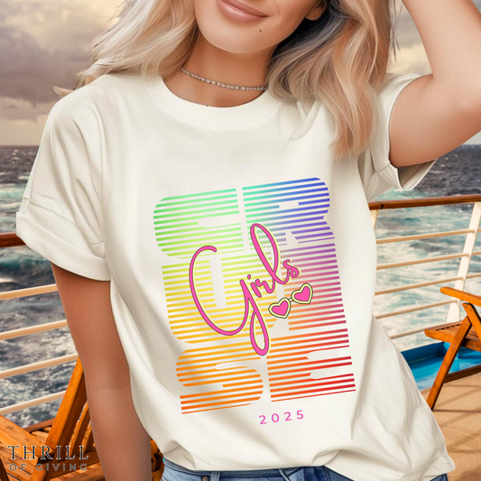 Custom Girls Cruise matching T-shirts