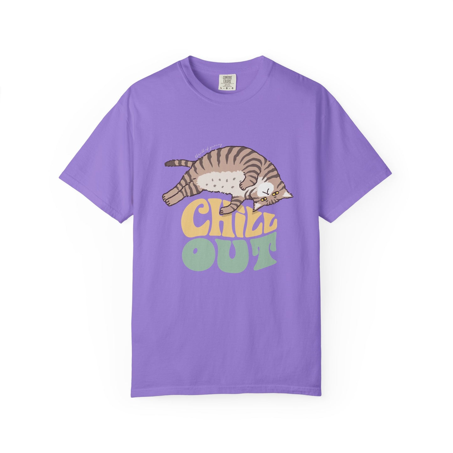 Funny Chill Out Cat T-shirt