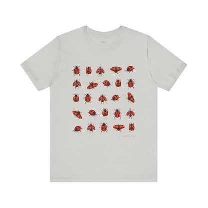Cute LadyBug Grid T-shirt