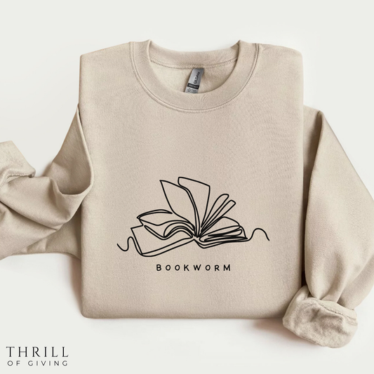 Bookworm Sweatshirt - Minimalist edition