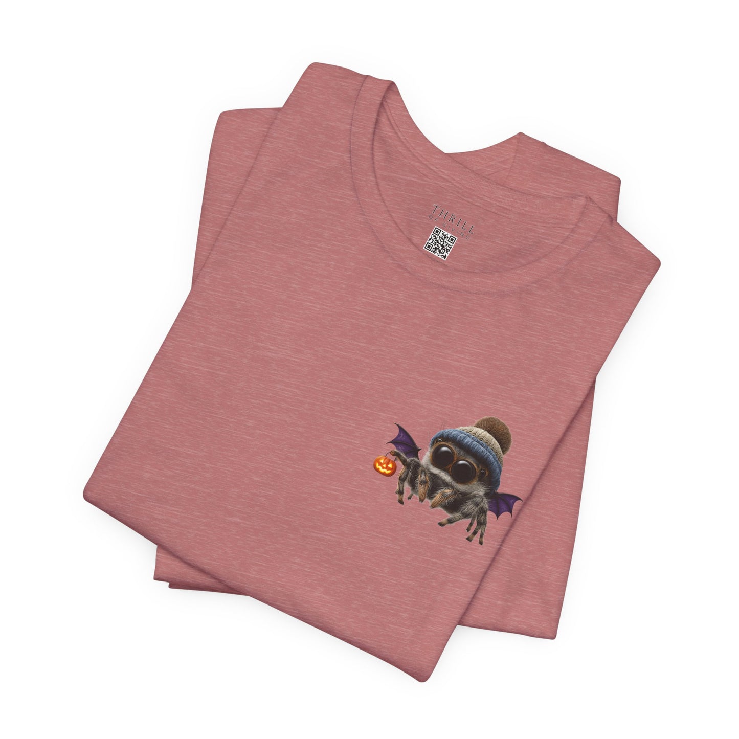 Cute Spider Bat in a Hat - Beanie Hat Jumping Spider T-Shirt