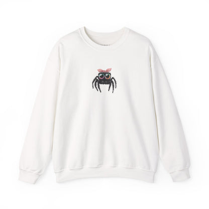 Pink Bow Jumping Spider Sweatshirt