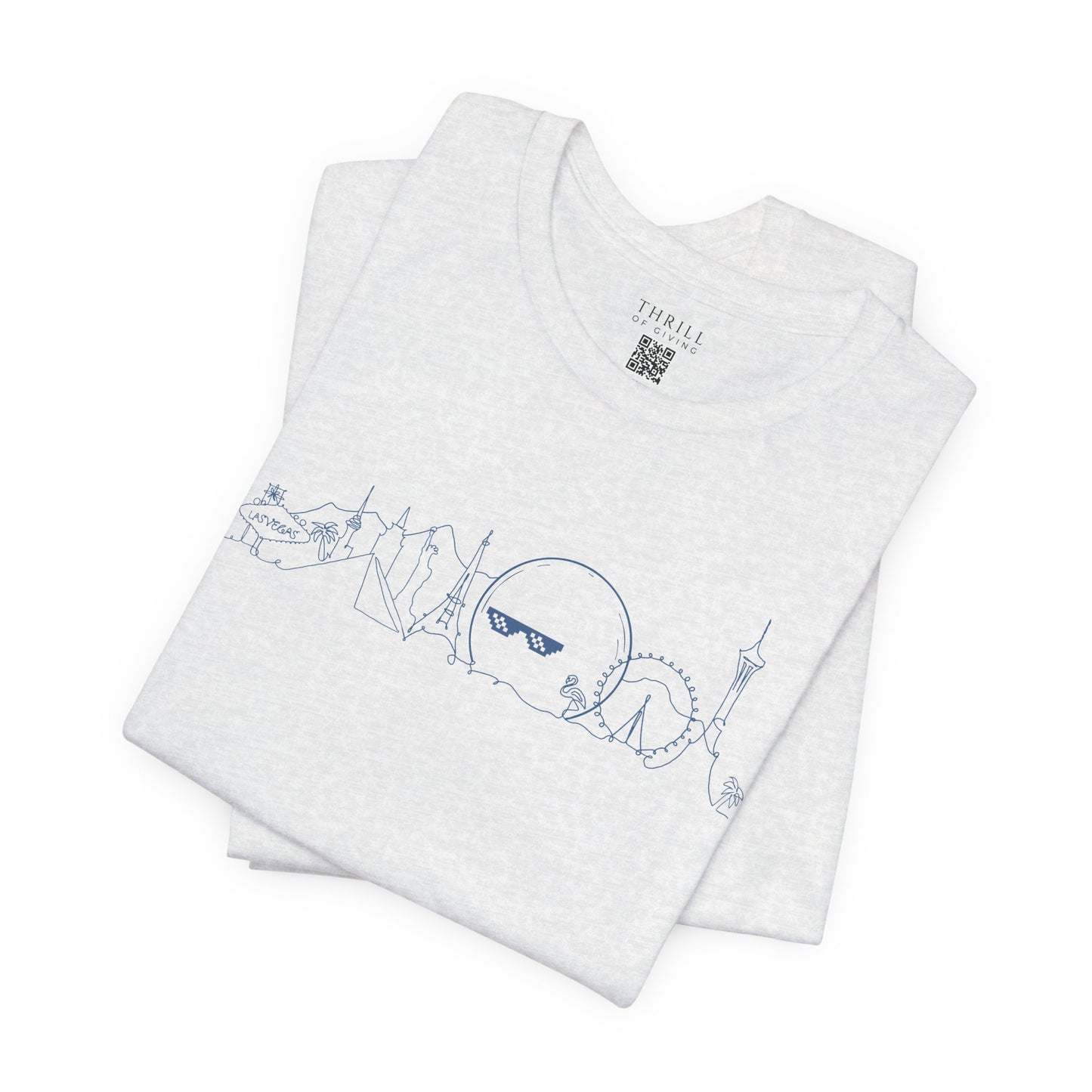 Las Vegas Strip T-shirt: Unisex quirky Minimalist Vegas shirt