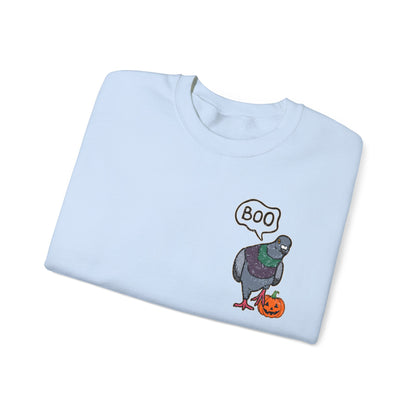 Boo Pigeon Unisex Sweatshirt - Halloween City Bird Sweatshirt