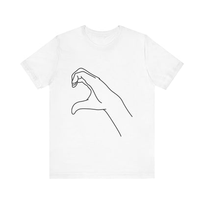 Millennial Half Heart Hands Shirt [left]