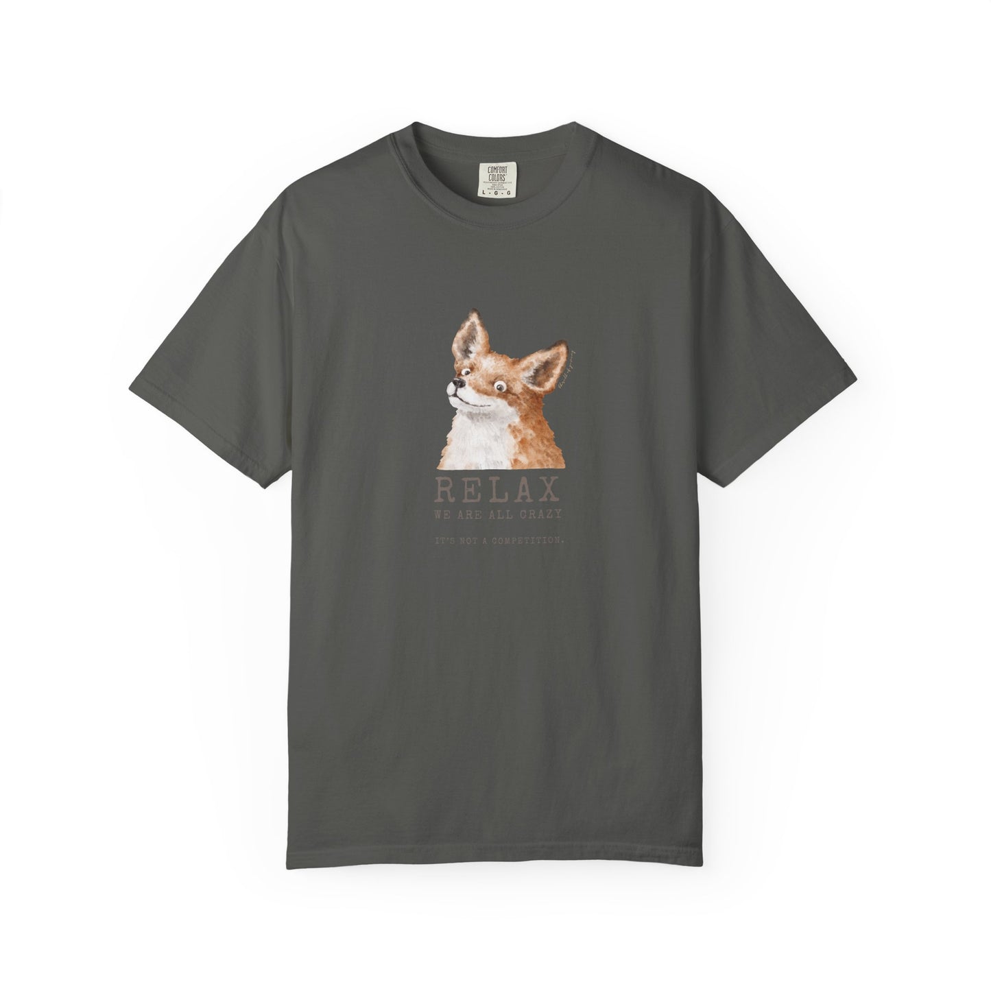 RELAX FOX - We are all CRAZY Funny T-shirt