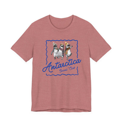 Antarctica Penguin Social Club Tee