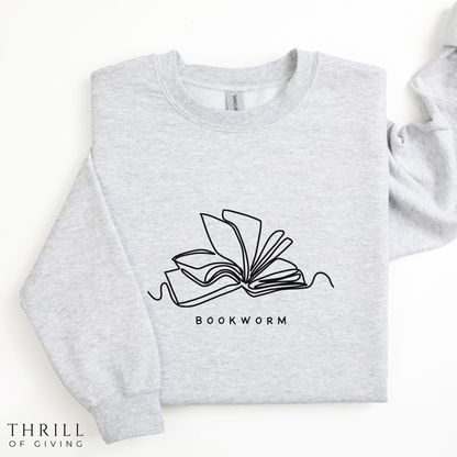Bookworm Sweatshirt - Minimalist edition