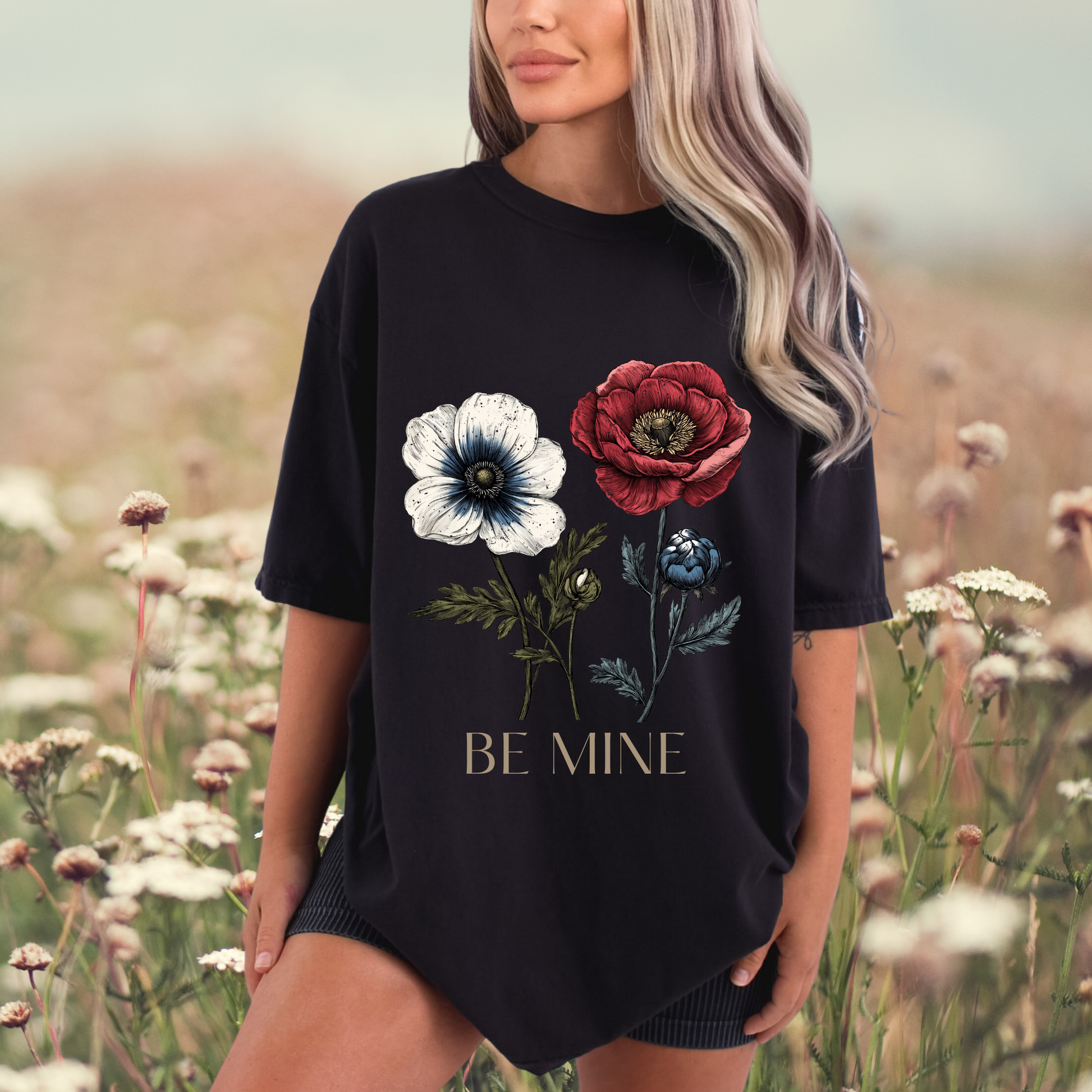 Vintage Floral Be Mine T-shirt – THRILL of Giving