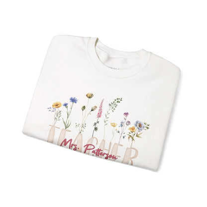 Watercolor Teacher Sweatshirt - Personalized