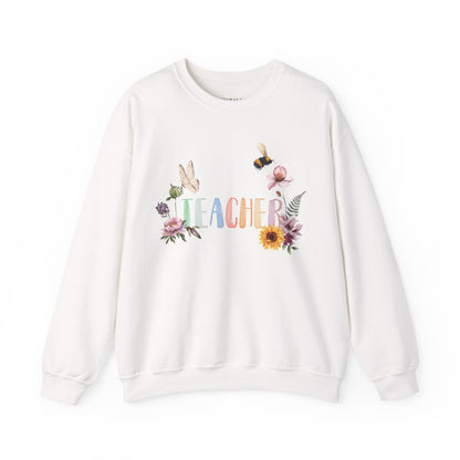 Wildflower Watercolor Teacher Sweatshirt
