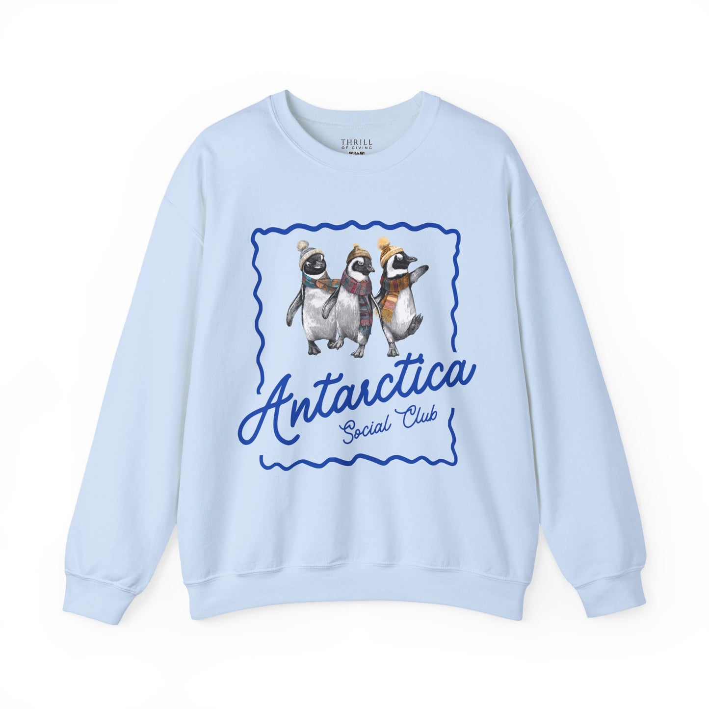 Antarctica Penguin Social Club Crewneck