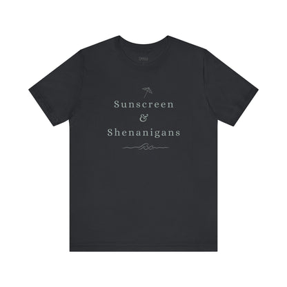 Funny Sunscreen & Shenanigans T-Shirt