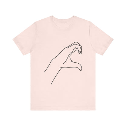 Millennial Half Heart Hands Shirt [right]