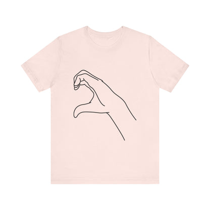 Millennial Half Heart Hands Shirt [left]