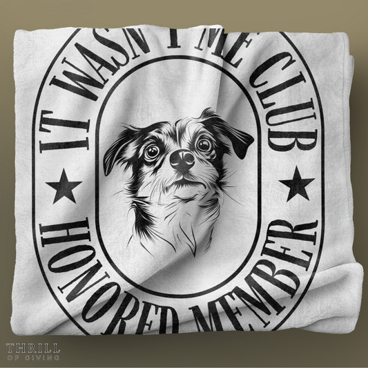 Funny Dog Blanket - It wasn't me!