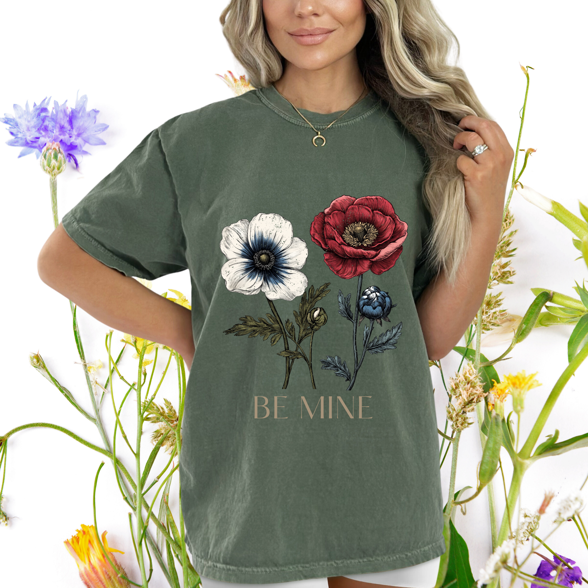 Vintage Floral Be Mine T-shirt – THRILL of Giving