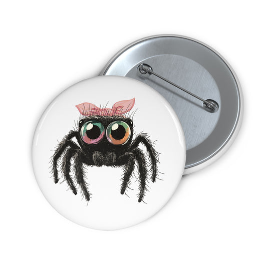 Pink Bow Cutie Spoodie - Metal Pin Button