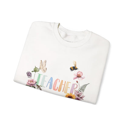 Wildflower Watercolor Teacher Sweatshirt