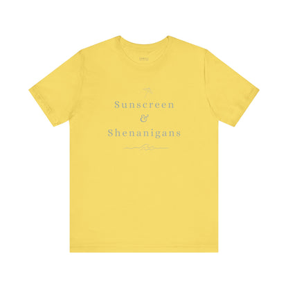 Funny Sunscreen & Shenanigans T-Shirt