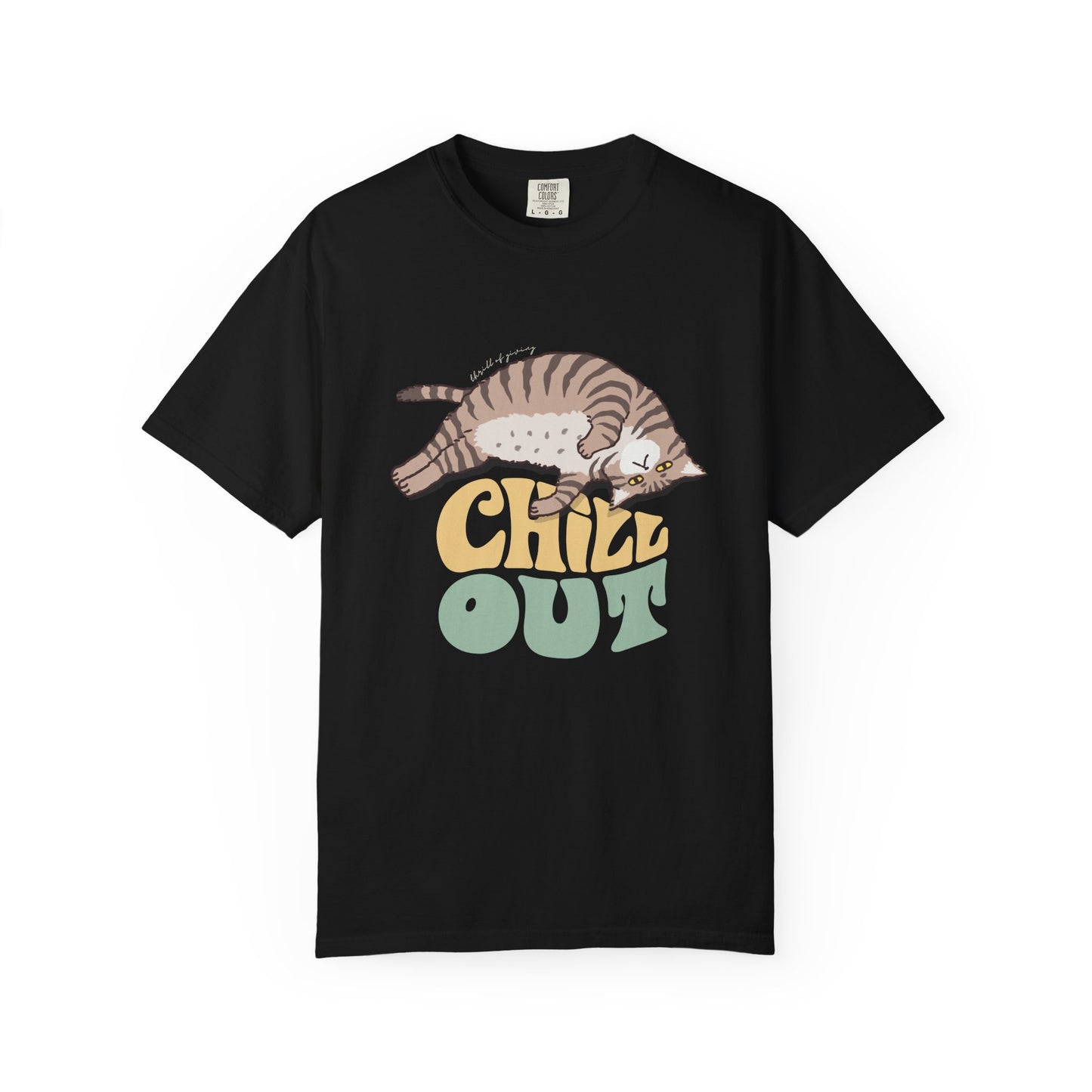 Funny Chill Out Cat T-shirt