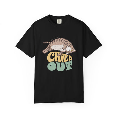 Funny Chill Out Cat T-shirt
