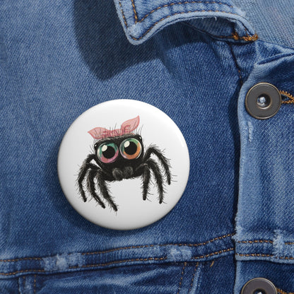 Pink Bow Cutie Spoodie - Metal Pin Button