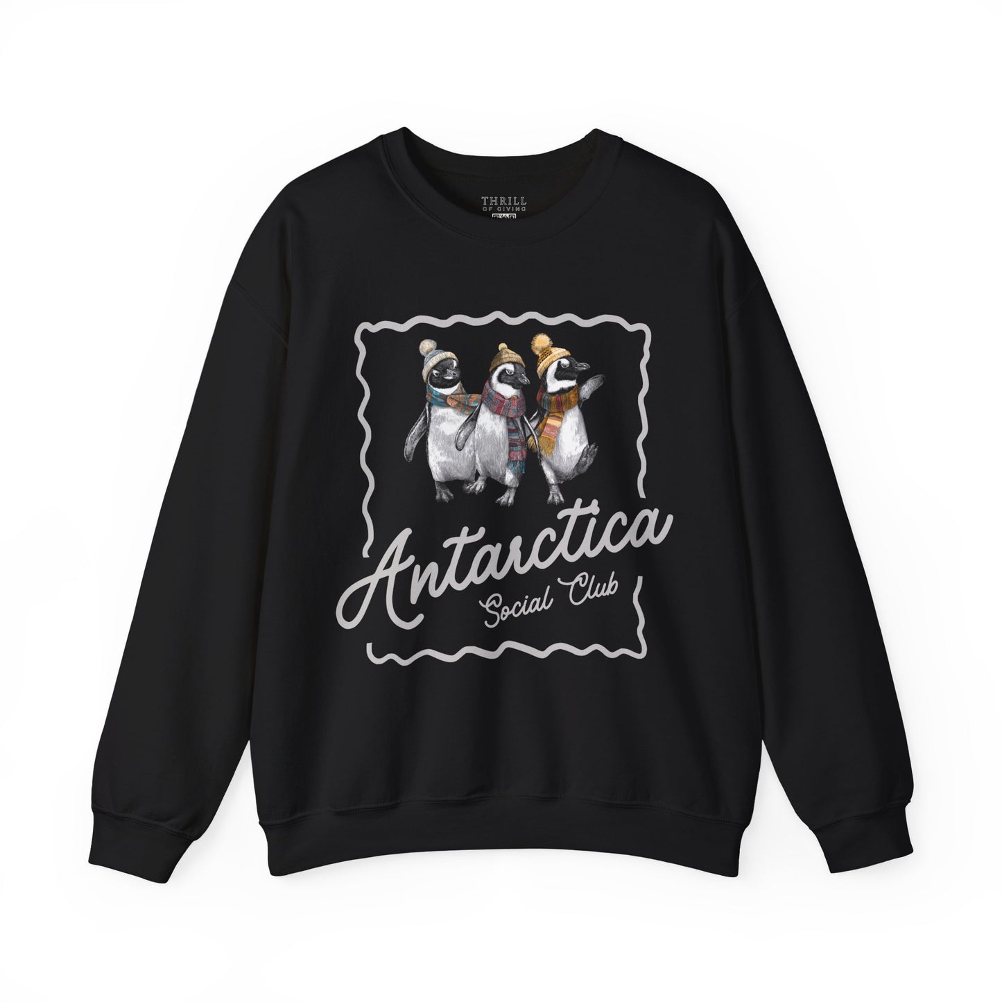 Antarctica Penguin Social Club Crewneck
