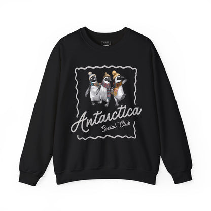 Antarctica Penguin Social Club Crewneck