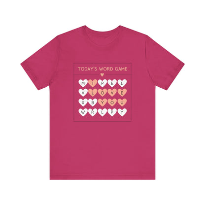 I LOVE YOU word game t-shirt