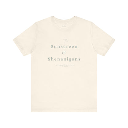 Funny Sunscreen & Shenanigans T-Shirt