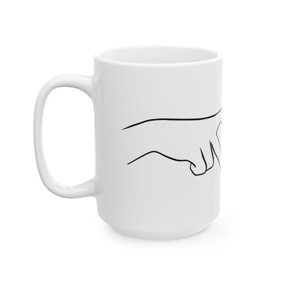 Gen-Z Heart Hands Coffee Mug