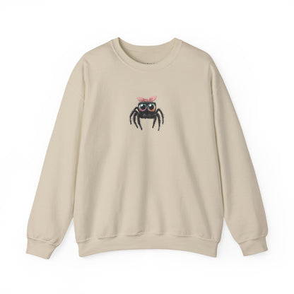 Pink Bow Jumping Spider Sweatshirt