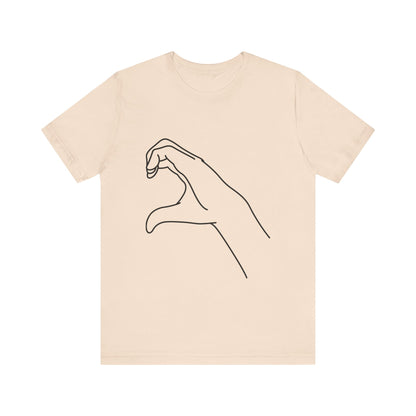 Millennial Half Heart Hands Shirt [left]