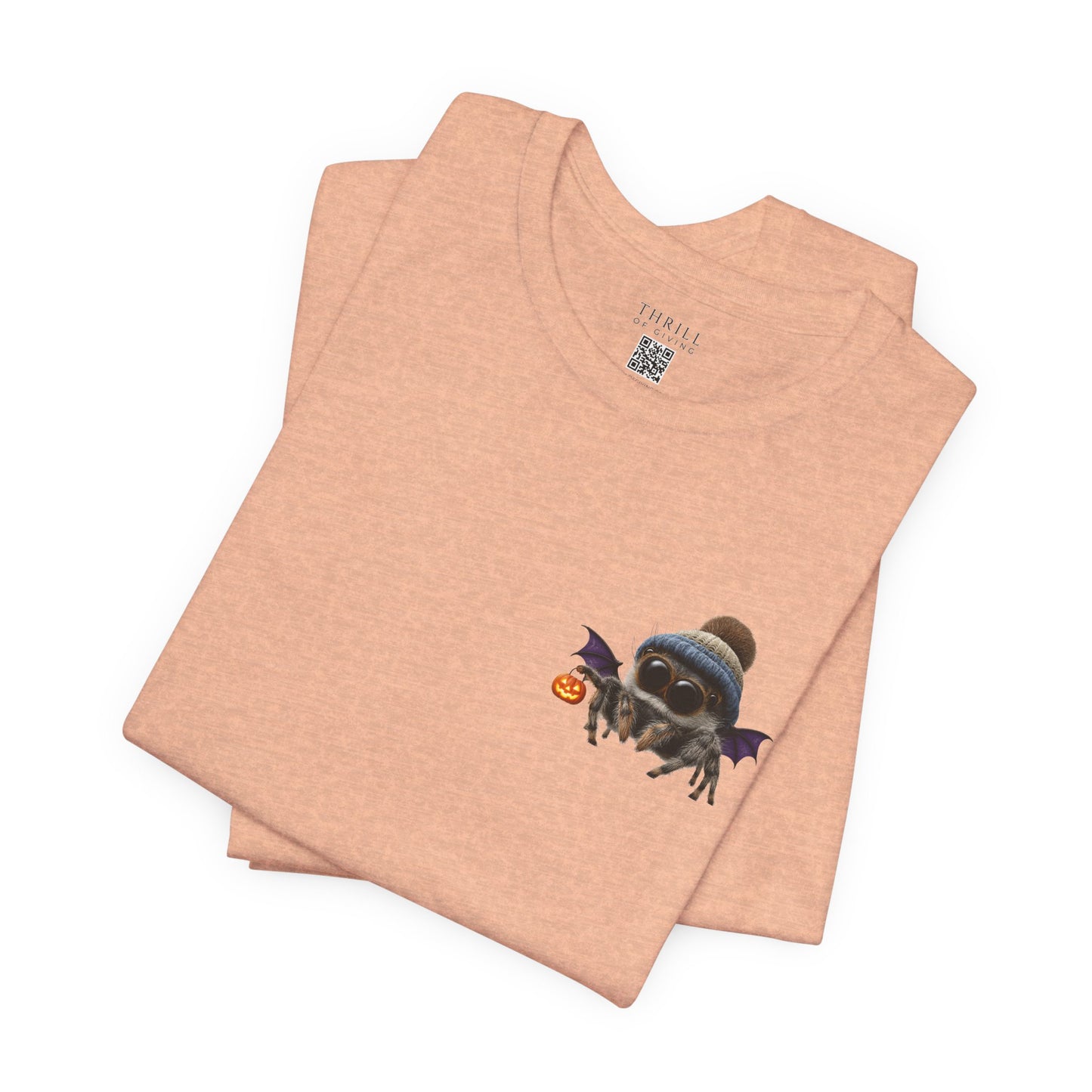Cute Spider Bat in a Hat - Beanie Hat Jumping Spider T-Shirt