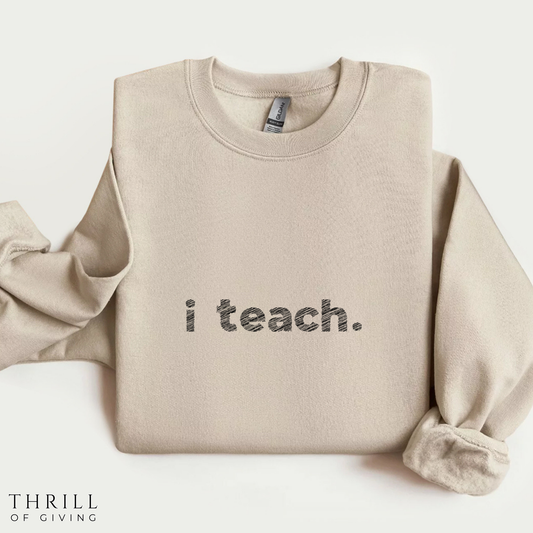 Fun Scribble Teacher Sweatshirt