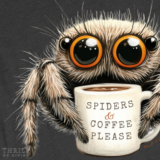 Spiders & Coffee Please T-shirt