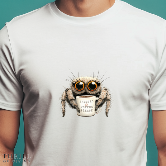 Spiders & Coffee Please T-shirt