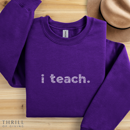 Fun Scribble Teacher Sweatshirt