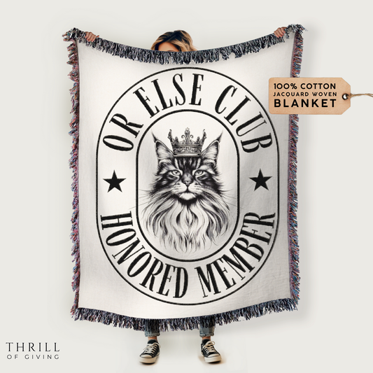 Funny Maine Coon Cat Blanket