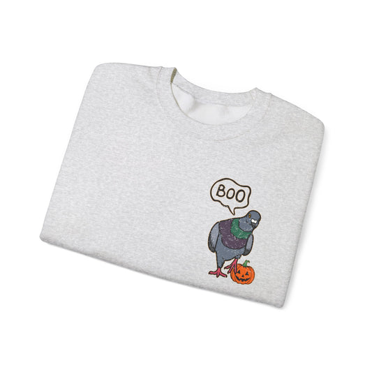 Boo Pigeon Unisex Sweatshirt - Halloween City Bird Sweatshirt