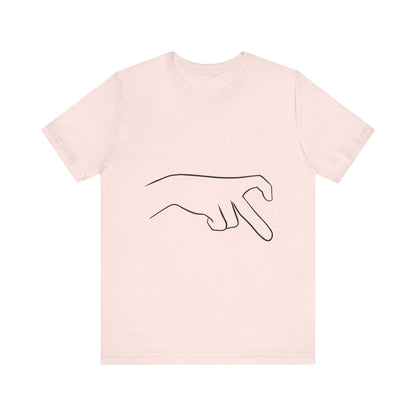 Gen-Z Half Heart Hands Shirt [right]
